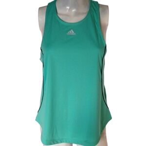 Adidas Tank Top Women`s Small Training Prime Blue‎ Aqua Sleeveless Athleisure